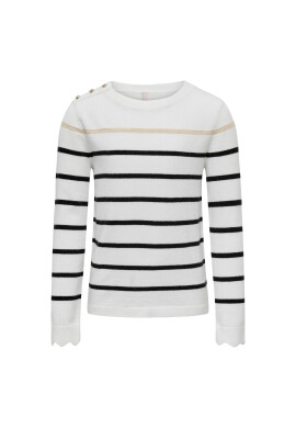 Kids ONLY Пуловер 15302613 Бял Regular Fit - Pepit.bg
