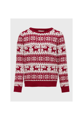 Kids ONLY Пуловер Xmas 15273651 Червен Regular Fit - Pepit.bg