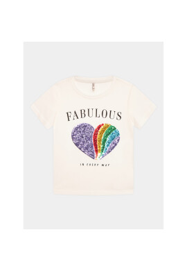 Kids ONLY Тишърт 15286497 Бял Regular Fit - Pepit.bg
