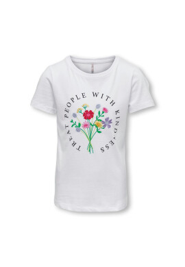 Kids ONLY Тишърт 15286501 Бял Regular Fit - Pepit.bg