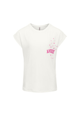 Kids ONLY Тишърт 15292334 Бял Regular Fit - Pepit.bg