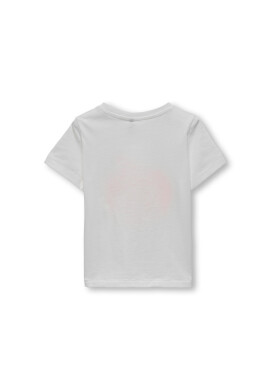 Kids ONLY Тишърт 15292343 Бял Slim Fit - Pepit.bg