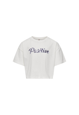 Kids ONLY Тишърт 15296959 Бял Loose Fit - Pepit.bg
