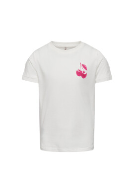 Kids ONLY Тишърт 15297653 Бял Regular Fit - Pepit.bg