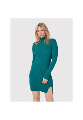 Kontatto Плетена рокля 3M7616 Зелен Slim Fit - Pepit.bg
