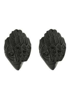 Kurt Geiger Обици Eagle Sm Studs 8837500429 Черен - Pepit.bg