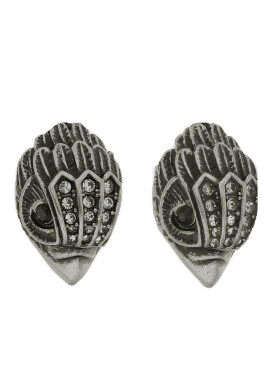 Kurt Geiger Обици Eagle Sm Studs 8837564429 Сив - Pepit.bg