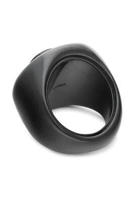 Kurt Geiger Пръстен Round Resin Ring 8843300429 Черен - Pepit.bg