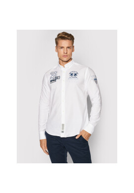 La Martina Риза SMC302 OX077 Бял Regular Fit - Pepit.bg
