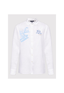 La Martina Риза TMC304 TL319 Бял Regular Fit - Pepit.bg