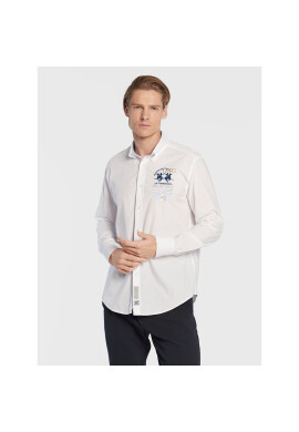 La Martina Риза UMC303 PP483 Бял Regular Fit - Pepit.bg