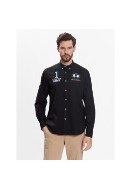 La Martina Риза VMC304 PP483 Черен Regular Fit - Pepit.bg