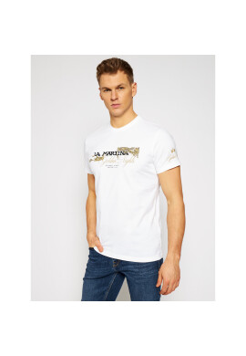 La Martina Тишърт RMR303 JS206 Бял Regular Fit - Pepit.bg