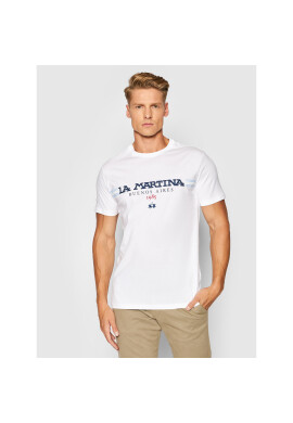 La Martina Тишърт SMR012 JS206 Бял Regular Fit - Pepit.bg