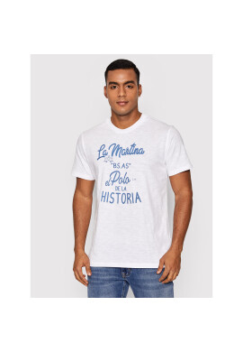 La Martina Тишърт TMR301 JS259 Бял Regular Fit - Pepit.bg