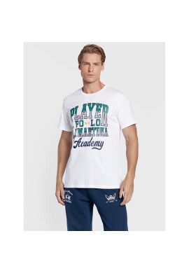 La Martina Тишърт UMR304 JS206 Бял Regular Fit - Pepit.bg