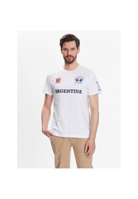 La Martina Тишърт VMR603 JS206 Бял Regular Fit - Pepit.bg