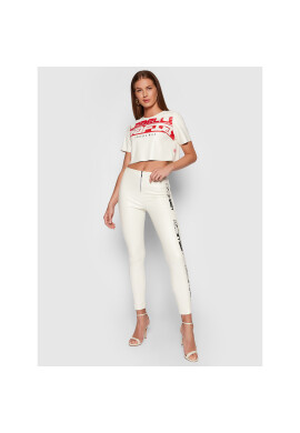 LaBellaMafia Блуза 21767 Бял Cropped Fit - Pepit.bg