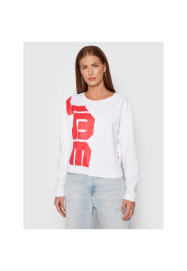 LaBellaMafia Суитшърт 21757 Бял Regular Fit - Pepit.bg
