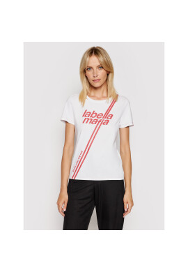 LaBellaMafia Тишърт 20302 Бял Slim Fit - Pepit.bg