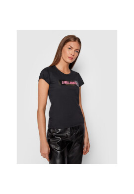 LaBellaMafia Тишърт 21702 Черен Regular Fit - Pepit.bg