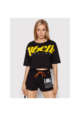 LaBellaMafia Тишърт 21716 Черен Relaxed Fit - Pepit.bg