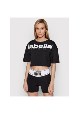 LaBellaMafia Тишърт 23664 Черен Relaxed Fit - Pepit.bg