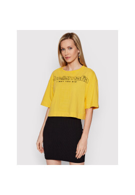 LaBellaMafia Тишърт 23665 Жълт Relaxed Fit - Pepit.bg