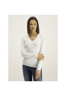 Lacoste Блуза TF0991 Бял Slim Fit - Pepit.bg