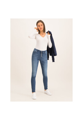 Lacoste Блуза TF0991 Бял Slim Fit - Pepit.bg