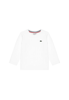 Lacoste Блуза Unisex TJ2093 Бял Regular Fit - Pepit.bg
