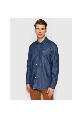 Lacoste дънкова риза CH7637 Тъмносин Regular Fit - Pepit.bg
