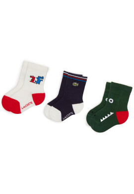 Lacoste Комплект 3 чифта дълги чорапи детски RA1378 Цветен - Pepit.bg