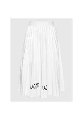 Lacoste Плисирана пола JF0203 Бял Regular Fit - Pepit.bg