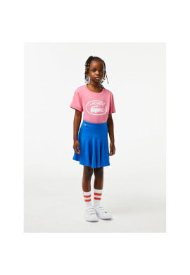Lacoste Плисирана пола JJ6762 Син Regular Fit - Pepit.bg