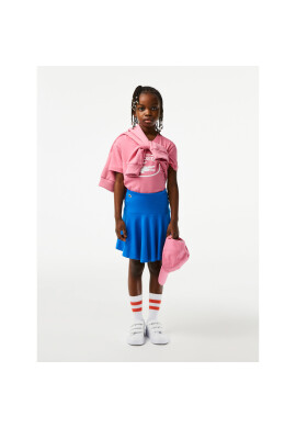 Lacoste Плисирана пола JJ6762 Син Regular Fit - Pepit.bg