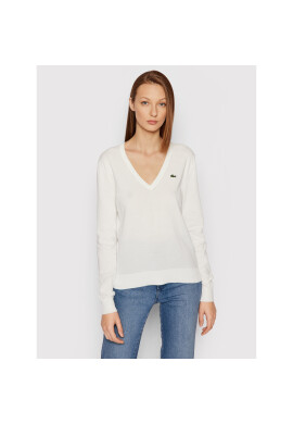 Lacoste Пуловер AF7013 Бял Regular Fit - Pepit.bg