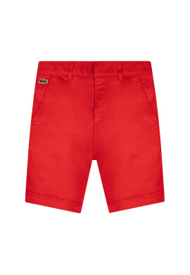 Lacoste Шорти от плат FJ9506 Червен Regular Fit - Pepit.bg