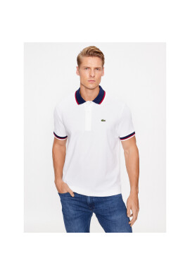 Lacoste Тениска с яка и копчета PH3461 Бял Regular Fit - Pepit.bg