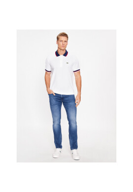 Lacoste Тениска с яка и копчета PH3461 Бял Regular Fit - Pepit.bg
