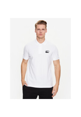 Lacoste Тениска с яка и копчета PH9535 Бял Regular Fit - Pepit.bg