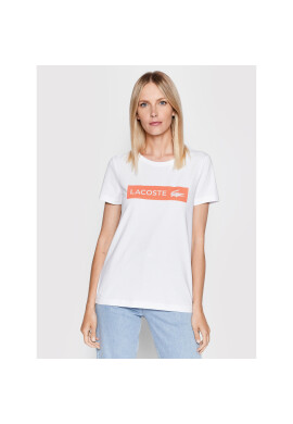 Lacoste Тишърт TF0224 Бял Regular Fit - Pepit.bg
