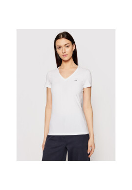 Lacoste Тишърт TF0999 Бял Slim Fit - Pepit.bg