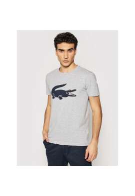 Lacoste Тишърт TH0139 Сив Slim Fit - Pepit.bg