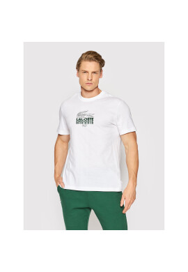Lacoste Тишърт TH1228 Бял Regular Fit - Pepit.bg