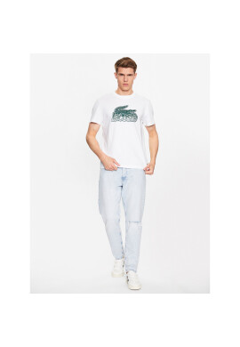 Lacoste Тишърт TH5070 Бял Regular Fit - Pepit.bg