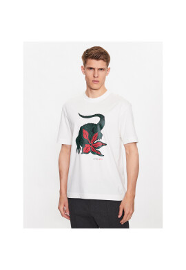 Lacoste Тишърт TH8462 Екрю Regular Fit - Pepit.bg