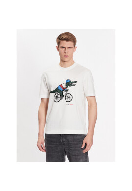 Lacoste Тишърт TH8462 Екрю Regular Fit - Pepit.bg