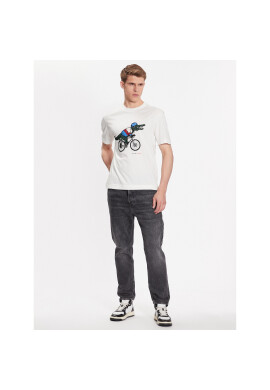 Lacoste Тишърт TH8462 Екрю Regular Fit - Pepit.bg