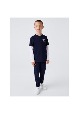 Lacoste Тишърт TJ0641 Бял Regular Fit - Pepit.bg